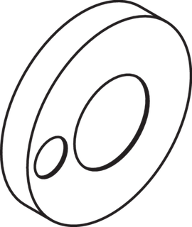 HEWI Rosettenkappe System 900 Ø 67 mm, mit Loch