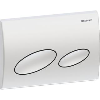 Geberit Betätigungsplatte Kappa20 mattchr., f 2-Mengen-Spülung, Kunststoff