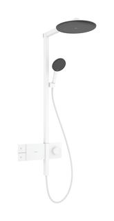 hansgrohe Showerpipe Raindance Alive S 1j, EcoSm., Mind.-Druck 1,4 b, mattweiß