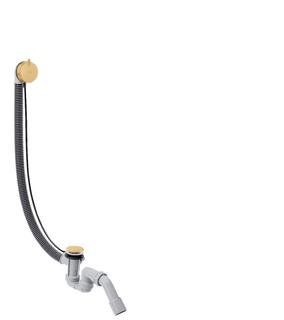 hansgrohe Komplettset Flexaplus S Ab- u. Überlaufgarn., brushed gold optic