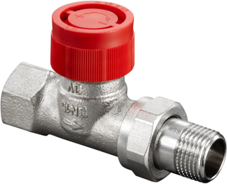 Oventrop Thermostatventil Baureihe AF DN 15, Durchgang, Messing vernickelt