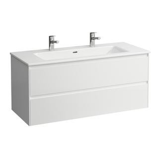 Laufen Waschtisch-Unterbau-Set P. S LANI 120x54x50cm, 2xHahnloch, m Ü, 2 L., MC