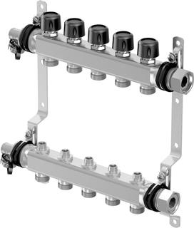 Uponor Heizkreisverteiler Vario S LS 13x3/4 EK, ES, als Komplettverteiler