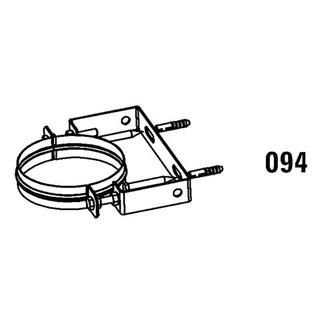 Daikin Wandhalter W8 WH DN 80/125, Edelstahl, für Außenwandrohr