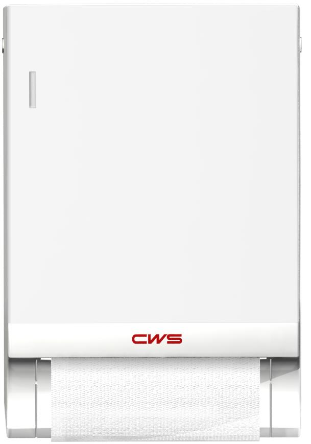 Artikelbild 1 des Artikels „CWS Handtuchsp. ParadiseLine Dry Slim 485x331,5x256,9mm, KS, mit Panel, weiß mit Panel, weiß“