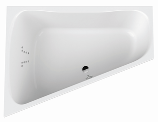 FORMAT Design Trapez-Poolwanne 175/135x65cm, Vital, Rückend. li, we, li