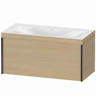 DU WTU XViu/Viu, 1 Ausz, 503x1000x480mm o.HL, schw. m/ med. eiche, Ra. 71 ES Ah.