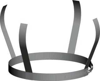 Wolf Abstandhalter DN 250, Edelstahl, Kunststoff