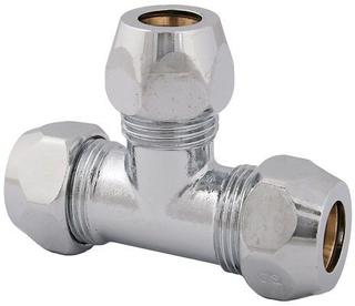 FORMAT Tec T-Stück DN 10, 3/8"x10mm, m 3 Verschr., verchr.