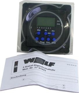 Wolf 2-Kanal Digitalschaltuhr PM2931 für R11, R12, R16, R18