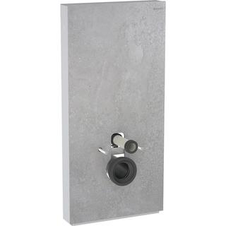 Geberit Wand-WC-Modul Monolith Plus Bauh. 101cm, Fr. Steinz. Beton, S. Alu