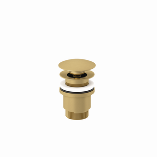 Kludi Push-Open Ablaufgarnitur G 1 1/4, f WT mit Überlauf, brushed gold
