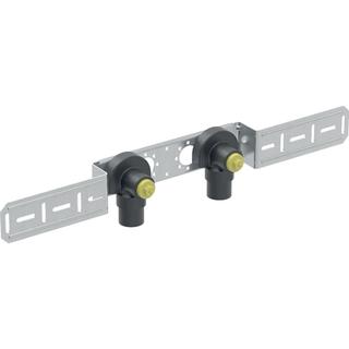 Geberit Anschlusswinkel FlowFit d 16mmxRp 1/2, AD 15,3cm, 90G, 2-f, mont