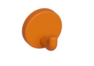 HEWI Wandhaken 801 orange, Rosette d= 40mm, matt