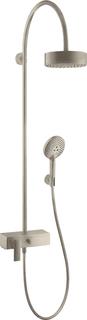 hansgrohe Showerpipe Axor Citterio brush. ni., m EHM, Kopfbr., 180mm, 1jet