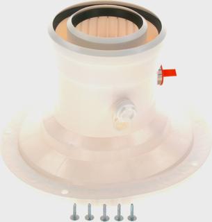 BOSCH Ersatzteil TTNR: 8738803490 Abgasstutzen konz 80/125 Öl V3 everp