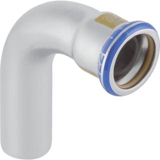 Geberit Gas-Bogen Mapress 90G, m Einschubende, Edelstahl, d= 108mm