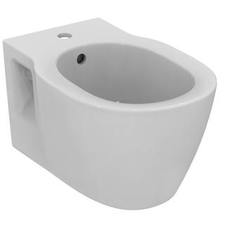 IS Wandbidet Connect m Hahnloch und Überlauf, weiß Ideal Plus