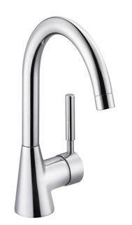 Schulte Spültisch-Einhebelmischer vivana A 180mm, schwenkb., seitengest., verchr.