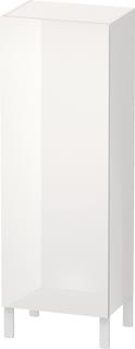 Duravit Halbhochschrank L-Cube 50x36,3x132cm, Tür links, weiß Hochglanz