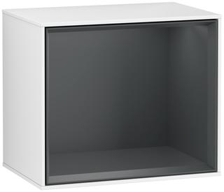 V&B Regalmodul Wandbeleuchtung Finion 41,8x35,6cm, LS, Reg md bl., glo wh. Lac