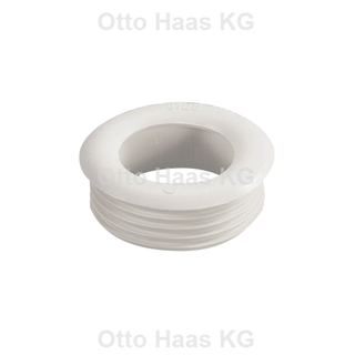 HAAS Gummi-Spülrohrverbinder 40x59x22mm, weiß, für Euro-WC