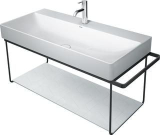 Duravit Metallkonsole DuraSquare 106,5x45cm, wandhängend, schwarz matt
