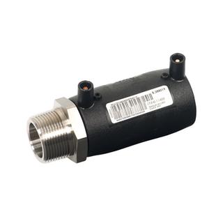 Plasson Übergangsmuffe SmartFuse 40mmxR 1 1/2, PE 100, Edelstahl