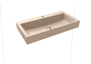 Kaldewei Wand-Waschtisch PURO 3165 90x46cm, 3 Hahnl., sw, P-E, bahamabeige