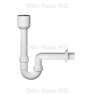 HAAS Urinal- und Ausgussbeckensiphon, DN 32, weiss, nach DIN