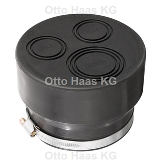 HAAS Multi-Anschlussmuffe OHA DN 100/110, 6 Nm, EPDM, schwarz