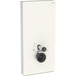 Geberit Wand-WC-Modul Monolith Bauh. 101cm, Fr. Gl. sand-grau, S. Alu