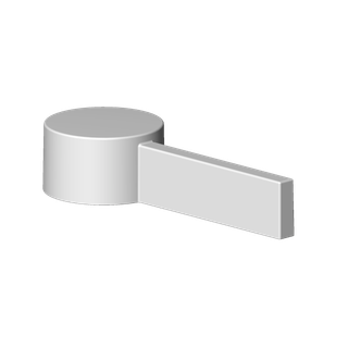 DO Griff ERSATZTEILE 092078058 23 x 26 x 119 mm Messing gebürstet (23kt Gold)