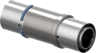 Uponor Schiebekupplung S-Press PLUS 40x40mm, verlängerte Stützhülse