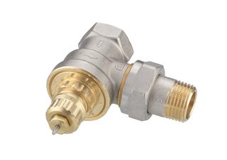 Danfoss Ventilgehäuse RA-G 15, R 1/2, Eckform, matt vernickelt