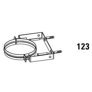 Daikin Wandhalter W11 WH DN 110/160, Edelstahl, für Außenwandrohr