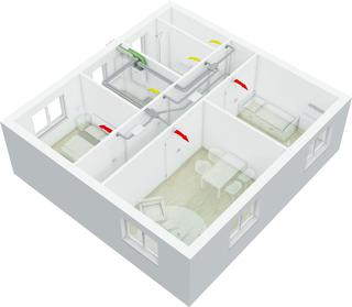 BOSCH Planung JUPA Wohnungslüftungsanlage, für Massenauszug