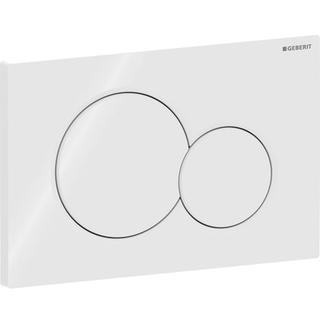 Geberit Betätigungsplatte Sigma01 Round weiß, für 2-Mengen-Spülung, Kunststoff