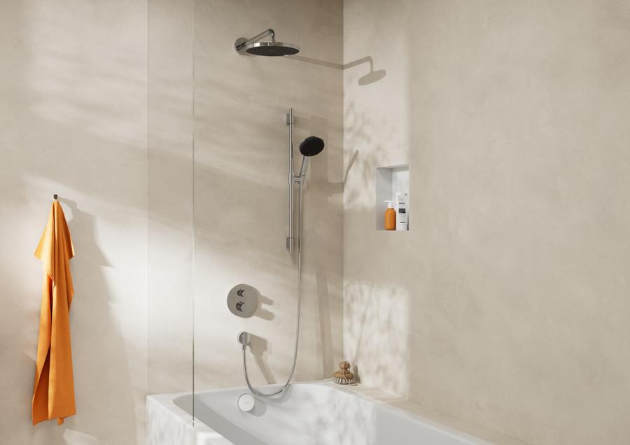 Artikelbild 8 des Artikels „hansgrohe Kopfbrause ACT S 1jet, DN15, EcoSmart, 8 l/min, chrom 7,2 l/min | chrom“