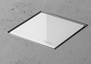 ESS Bodenablauf Aqua Jewels Quattro-Zero 100x100mm, H 50-25mm, BH 79mm, ES geb.