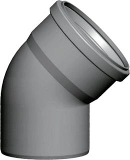 Wolf Bogen 45G, DN 125, EW, PP, b 120 GC, f Abgasr.