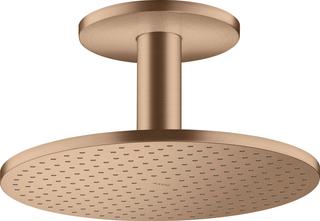 hansgrohe Kopfbrause 300 1jet Axor mit Deckenanschluss, brushed red gold