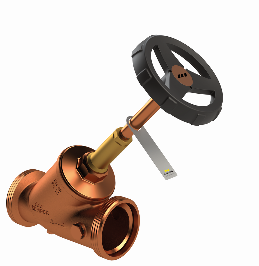 Artikelbild 1 des Artikels „Kemper Freistrom-Kombi-RV DN 65, G 3, PN 16, RG, m Entleerstopfen DN 65, G 3“