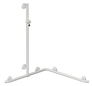 HEWI Duschhandlauf System 800 K 1250mm, we, Brausest. verschiebbar