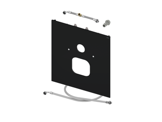 TECE WC-Glasplatte Duravit TECElux Glas schwarz, für Dusch-WC