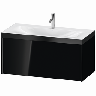Duravit WT-Unterschrank c-bonded XViu 100x48cm, 1 AZ, 1 HL, s m, R P, sw hgl