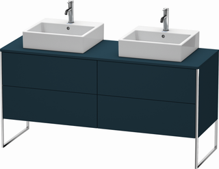 Duravit Waschtisch-Unterschrank XSquare 160x54,8x77,8cm, blau s-matt, Aho links