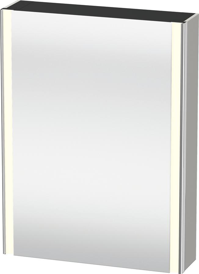 Artikelbild 1 des Artikels „Duravit Uni-Spiegels. XSquare Steckd. F 60x15x80cm, 1 Tür, o ES, An L, bg ma Anschlag links | betongrau matt“
