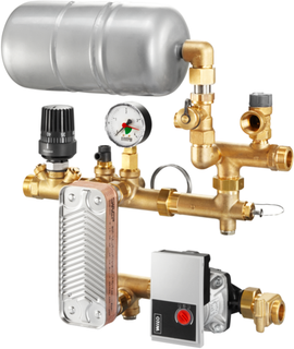 Oventrop Regelstation Regufloor HX m HE-Pumpe Wilo Yon. P, DN 25, thm.