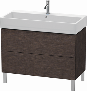 Duravit Waschtisch-Unterschrank L-Cube 98,4x 45,9cm, E d geb., 2 Ausz., steh.